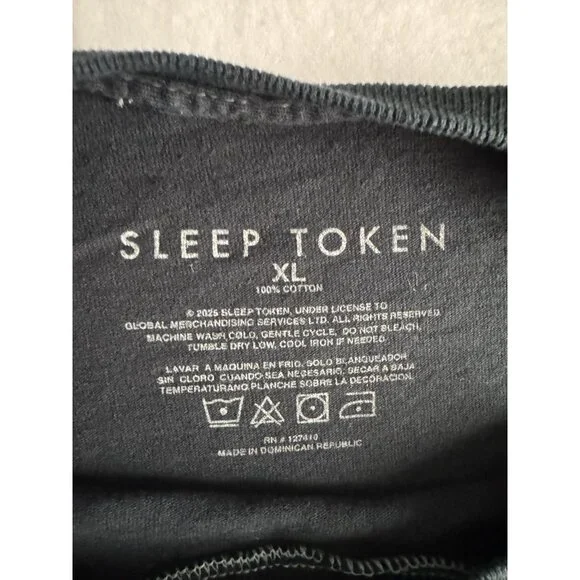 Sleep Token Vessel Chokehold Hands Tiedye T-Shirt Size XL Band Tour  Black Blue - Picture 7 of 7